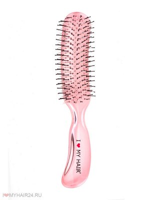Парикмахерская щетка I LOVE MY HAIR "Aqua Brush" 18280SC розовая прозрачная М