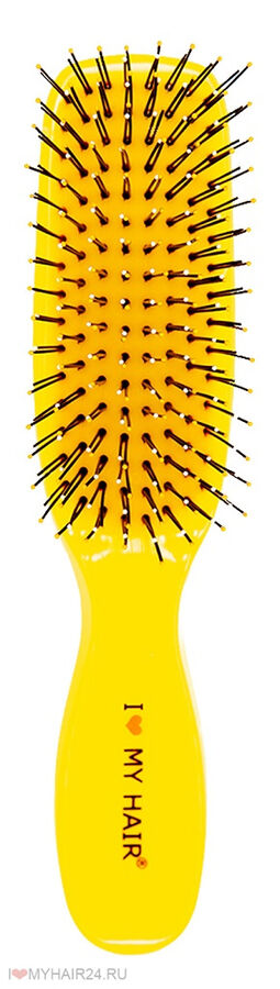 Парикмахерская щетка I LOVE MY HAIR "Spider Classic" 1503 желтая глянцевая S