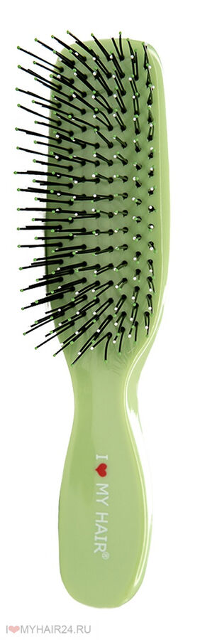 Парикмахерская щетка I LOVE MY HAIR "Spider Classic" 1503 зеленая глянцевая S