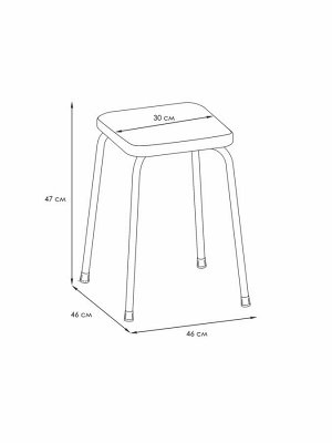 Табурет квадратный