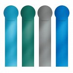 Набор закладок 4 шт. &quot;Matt Ice Metallic&quot; ассорти, пластиковые 52813 Erich Krause {Россия}