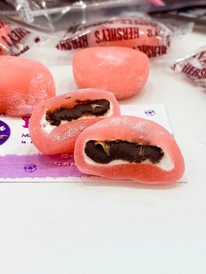 Hershey's Strawberry choco Daifuku mochi 91g - Японские Моти Herhseys с клубникой