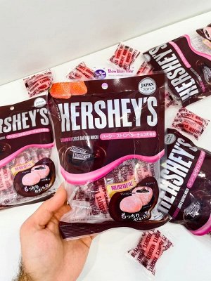 Hershey's Strawberry choco Daifuku mochi 91g - Японские Моти Herhseys с клубникой