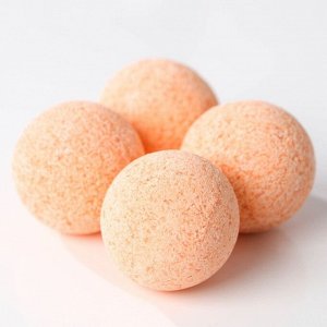 Набор бомбочек для ванны "С 8 марта!", 4 шт по 40 г, аромат сладкий персик