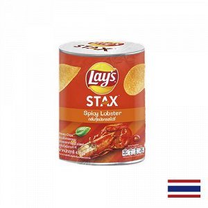 Lay's Stax Spicy Lobster 42g - Тайские Лэйс Стакс острый лобстер