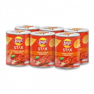 Lay's Stax Spicy Lobster 42g - Тайские Лэйс Стакс острый лобстер