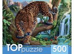 Пазлы 500  Леопард у водопада, 15*18,5*6,5 см