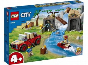 LEGO (Лего) Игрушка Город Спасательный внедорожник для зверей ,38*26*6 см