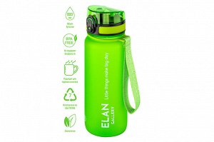 Бутылка для воды 800 мл 7,8*7,8*25,5 см "Style Matte" ярко-зеленая
