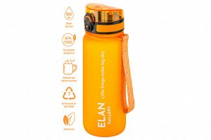 Бутылка для воды 800 мл 7,8*7,8*25,5 см "Style Matte" оранжевая