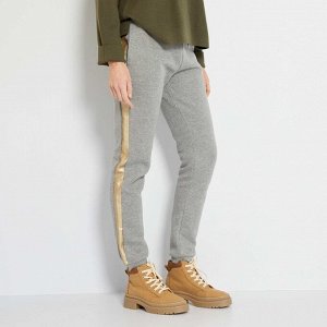 Спортивные брюки фасона slim - серый
