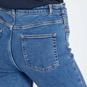 Облегающие джинсы с высокой посадкой - голубой