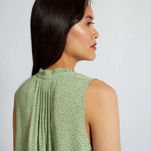 Блузка из легкой ткани - зеленый