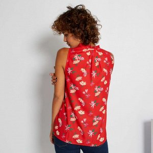 Блузка из легкой ткани - красный