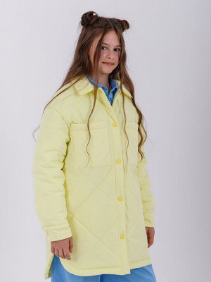 М 101628/1 (лимонный) Пальто для девочки