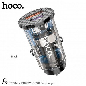 Автомобильное зарядное устройство HOCO DZ3 Max PD20W+QC3.0 1*USB-C+1*USB 3A