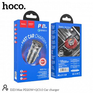 Автомобильное зарядное устройство HOCO DZ3 Max PD20W+QC3.0 1*USB-C+1*USB 3A