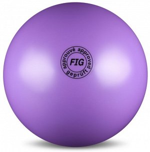 Мяч для художественной гимнастики силикон Металлик 420 г. 19 см.
