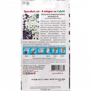 Семена цветов цветок Ясколка Нежность (вид: биберштейна, белая). Евро, 0,1 г