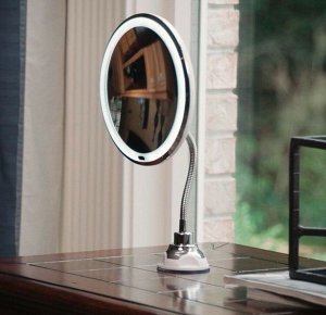 Зеркало с подсветкой Flexible Mirror 10X (KH-2064)