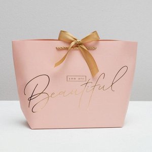 Пакет подарочный «You are beautiful», 37 х 25 х 11 см