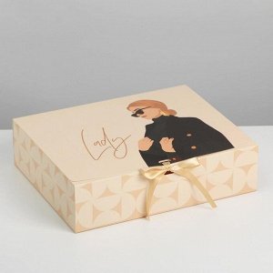 Коробка складная подарочная «Нежность», 31 x 24,5 x 9 см