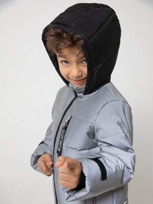 Куртка детская для мальчиков Shiny серебряный