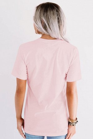 Розовая футболка с надписью: MAMA NEEDS SOME WINE