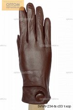 Перчатки женские кожаные для сенсорных экранов