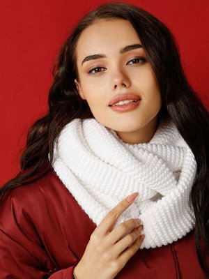 Хомут Объемный мягкий шарф-снуд в два оборота "Джун", выполнен из пушистой меланжевой пряжи. Его возможно носить как на шее, так и на голове. Длина 63 см. Ширина: 36см.  Состав: шерсть 50%, акрил 50%