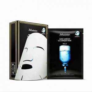 JMSOLUTION WATER LUMINOUS SOS RINGER MASKBlack Увлажняющая маска с 5 видами гиалуроновой кислоты35ml
