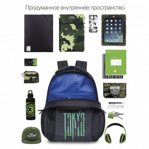 RU-233-4 Рюкзак молодежный модный для подростков: очень вместительный — подходит для путешественников