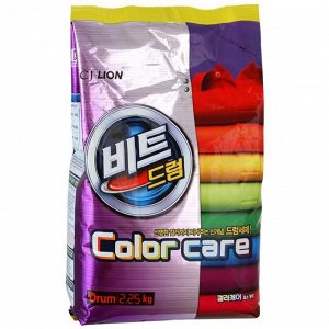 CJ LION Стир/порошок "Beat Drum Color" 2250гр для цветного белья автомат (мягкая упак.) Корея