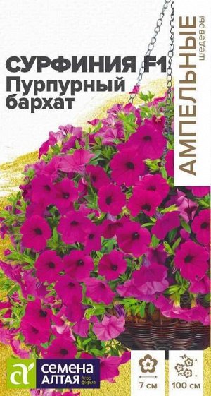Сурфиния Пурпурный Бархат F1/Сем Алт/цп 5 шт. Ампельные шедевры