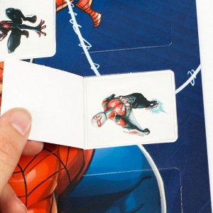 Адвент календарь с детскими переводками 18 шт "Человек паук" Марвел