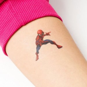 Адвент календарь с татуировками детскими 18 шт "Человек паук" MARVEL