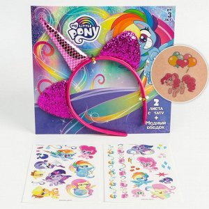 Hasbro Набор детских татуировок с ободком &quot;Радуга Дэш&quot; My little Pony   6775357