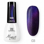 Гель-лак TNL - кошачий глаз 10D №03 - королевский сапфир (7 мл.)