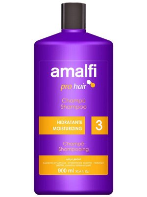 AMALFI Шампунь Профессиональный 900мл "Moisturizing", увлажняющий ,для всех типов волос /9шт/