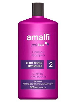 AMALFI Шампунь Профессиональный 900мл "Intense shine", интенсивный уход ,для всех типов волос/9шт/