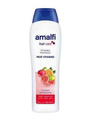 AMALFI Шампунь для волос 750мл семейный "Fruit and Vitamins",(Фруктовый с витаминами),для всех типов волос /16шт/