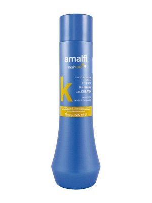 AMALFI Кондиционер для волос 1000мл "With Keratin SPA"  с кератином,для вьющихся и спутанных волос /8шт/