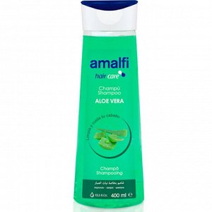 AMALFI Шампунь для волос 400мл семейный "Аloe Vera" (Алоэ Вера), для всех типов волос/10шт/