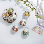 Пасхальная термоплёнка «Цыплята в цветах», на 7 яиц 7.3 х 34.2 см