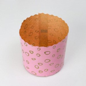 Форма бумажная для кекса, маффинов и кулича "Пастель микс" 90 х 90 мм