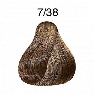 Крем-краска для волос LondaColor 7/38 блонд золотисто-жемчужный, Londa Professional, 60мл