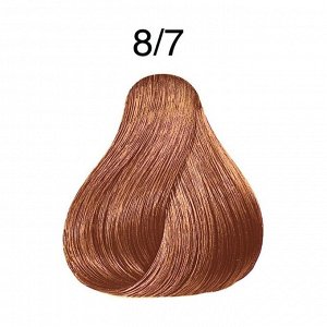 Крем-краска для волос LondaColor 8/7 светлый блонд коричневый, Londa Professional, 60мл