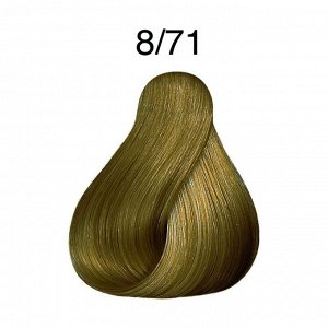 Крем-краска для волос LondaColor 8/71 светлый блонд коричнево-пепельный, Londa Professional, 60мл