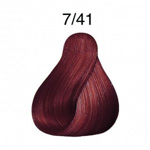 Крем-краска для волос LondaColor 7/41 блонд медно-пепельный, Londa Professional, 60мл