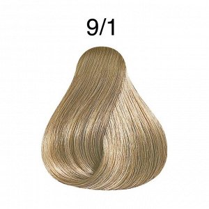 Крем-краска для волос LondaColor 9/1 очень светлый блонд пепельный, Londa Professional, 60мл